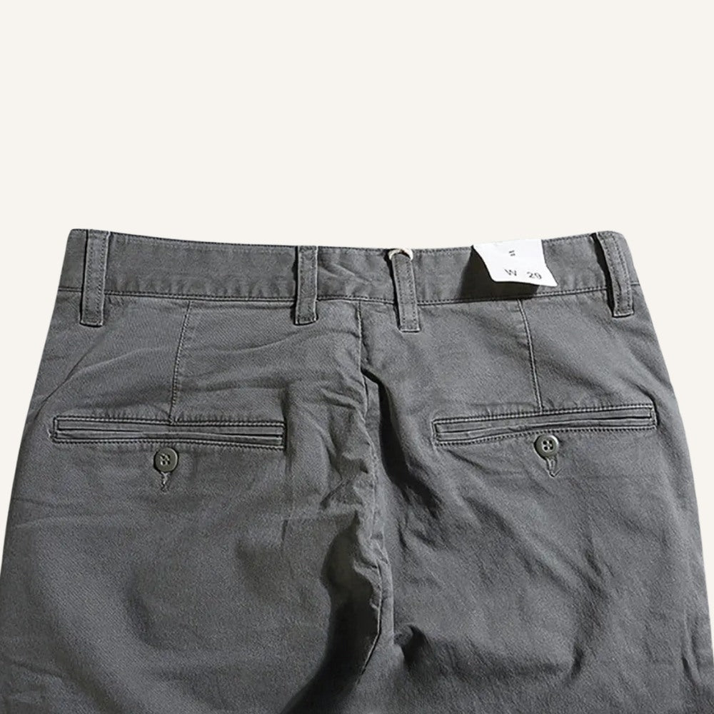 Mens Chino Trousers - Vittore Grey