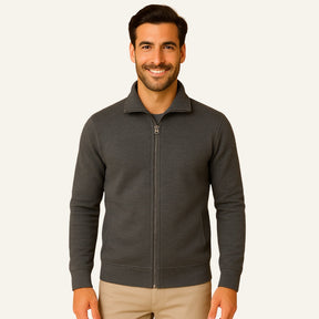 Mens High-Collar Jacket - Cleveland Dark Grey