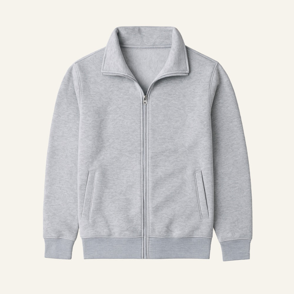 Mens High-Collar Jacket - Cleveland Grey