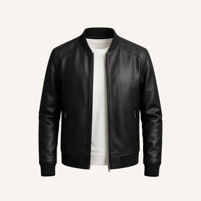 Men's Leather Jacket - Gran Nero