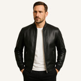 Mens Leather Jacket - Gran Nero