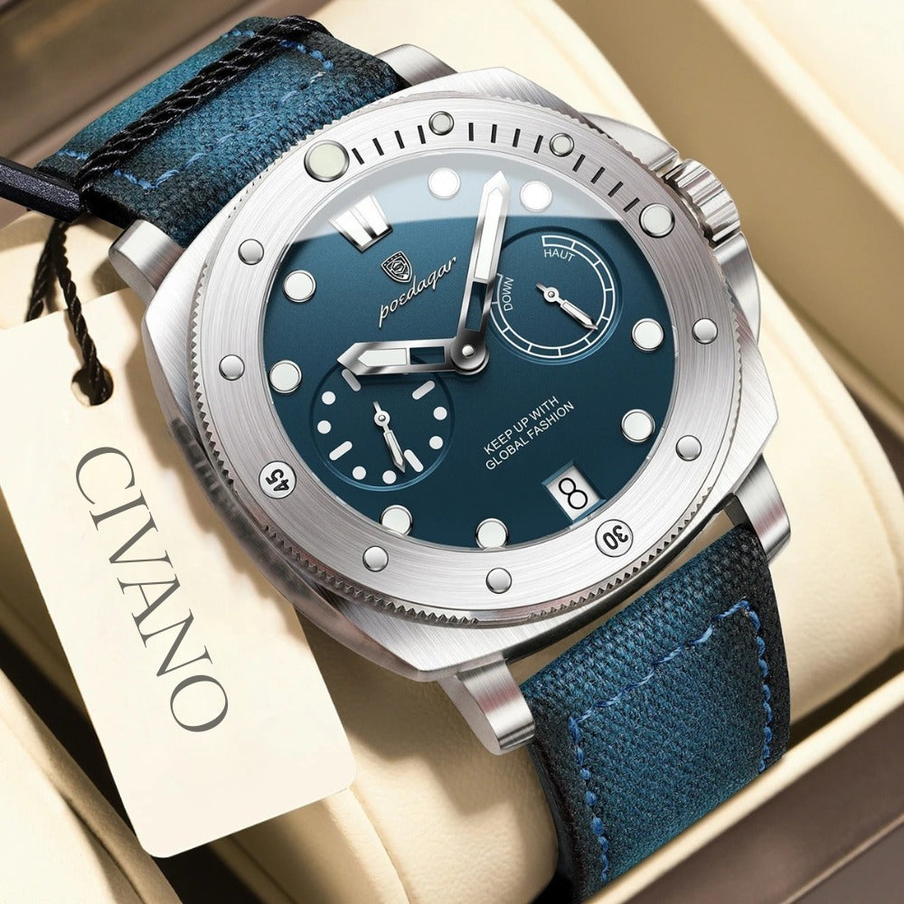 Mens Luxury Military Watch - Heritage Blue