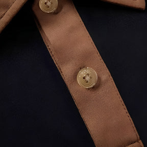 Mens Old Money Polo Vittore Black & Brown