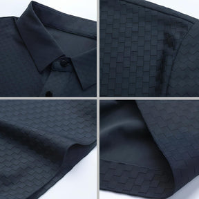 Mens Premium Nylon Polo Shirt - Hilton Black