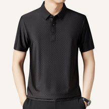 Mens Premium Nylon Polo Shirt - Hilton Black