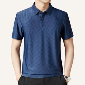 Mens Premium Nylon Polo Shirt - Hilton Blue