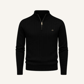 Mens Quarterzip Sweater - Verri Black]