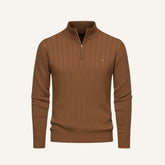 Mens Quarterzip Sweater - Verri Brown