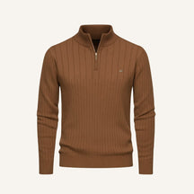Mens Quarterzip Sweater - Verri Brown