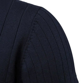 Mens Quarterzip Sweater - Verri Navy Blue