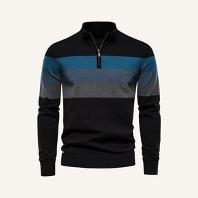 Mens Quarterzip Sweater – Pesson Avelin Preto