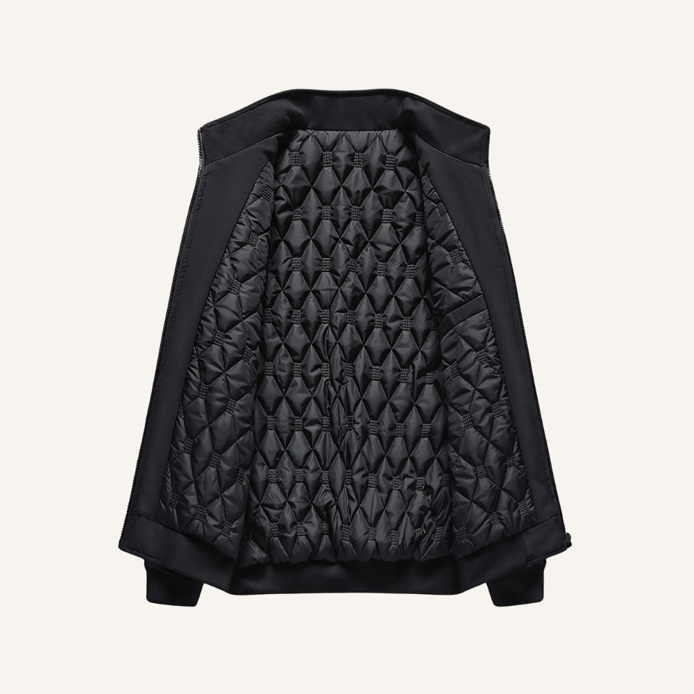 Mens Samour Lined Winter Jacket Black