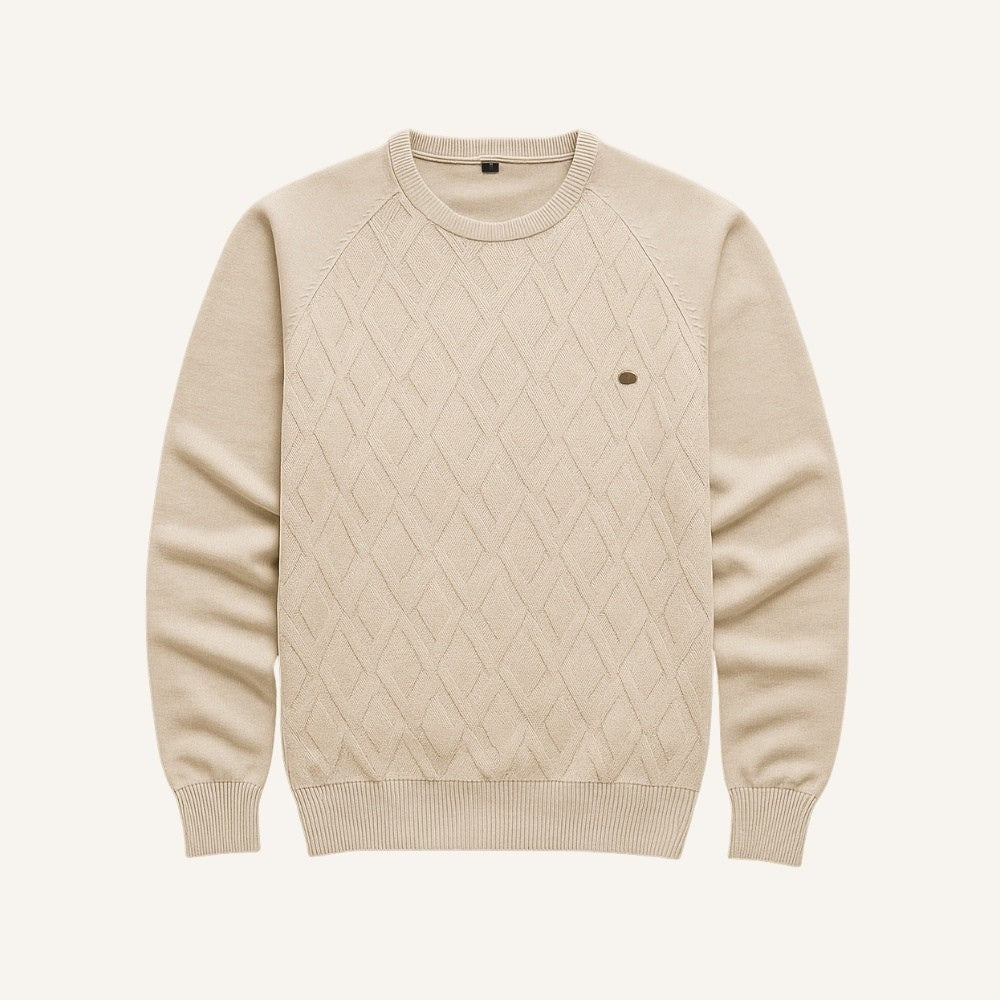 Mens Sweater - Pesson Classic Beige