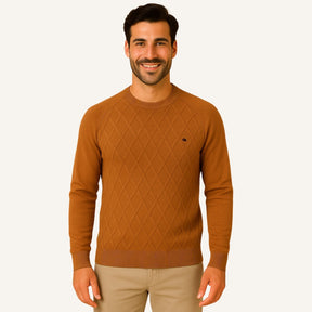 Mens Sweater - Pesson Classic Brown 