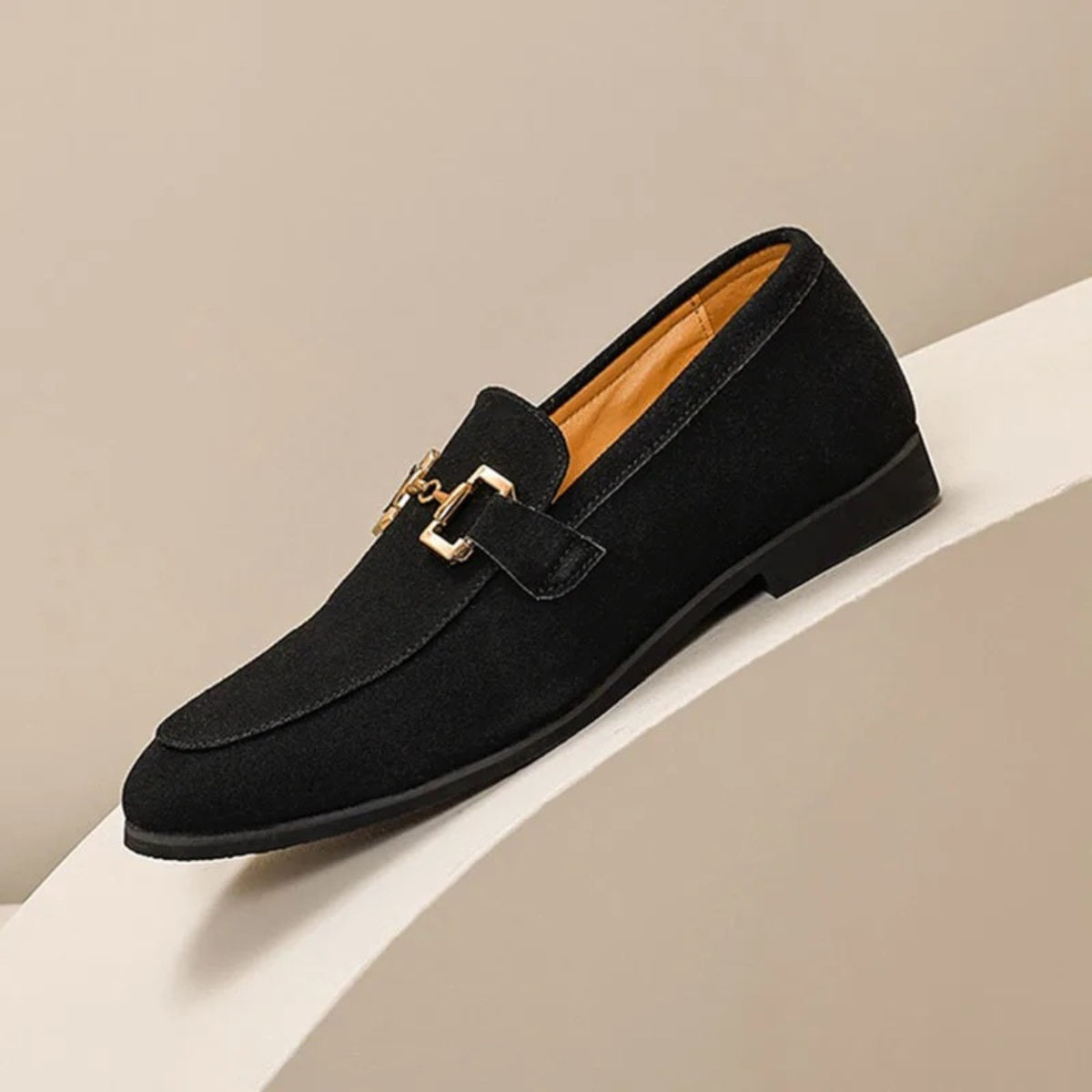 Mocassim Loafer Masculino de Camurca Luxury preto