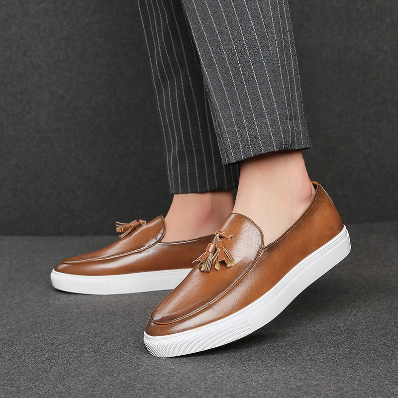 Mocassim de Couro Masculino Masson Marrom