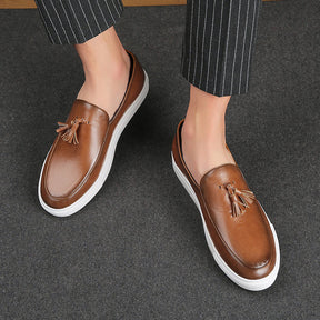 Mocassim de Couro Masculino Masson Marrom