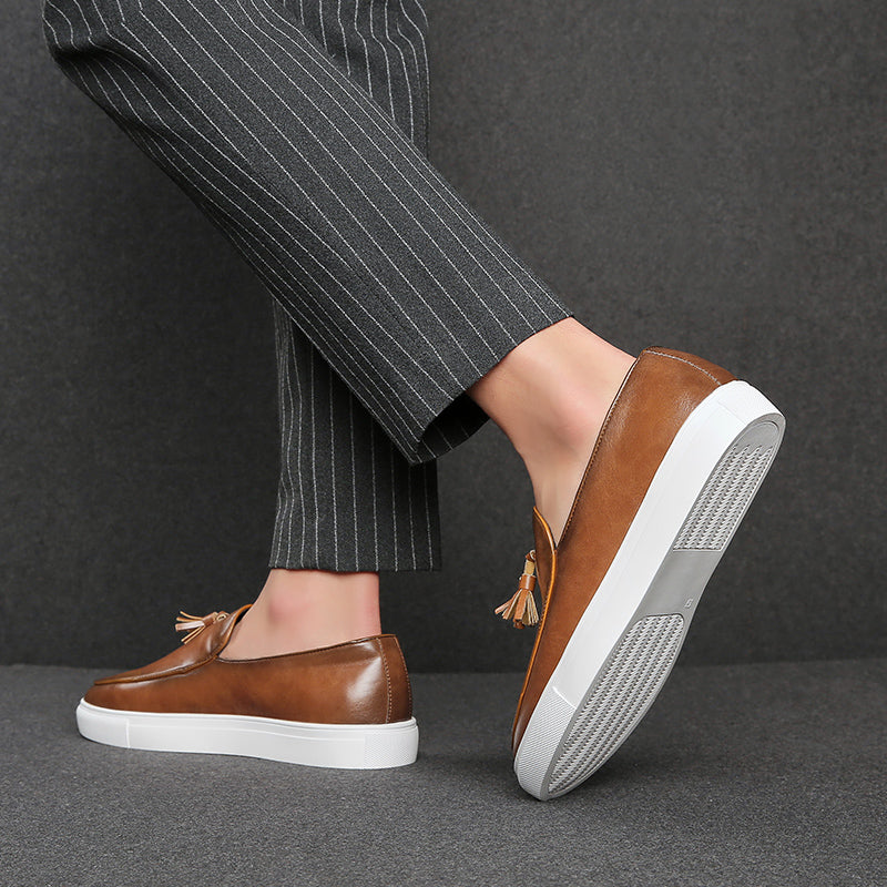Mocassim de Couro Masculino Masson Marrom