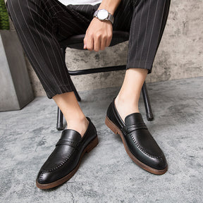 Mocassim de Couro Masculino Sarri Preto
