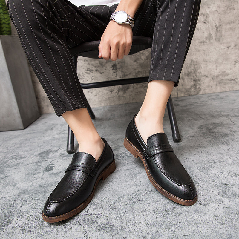Mocassim de Couro Masculino Sarri Preto