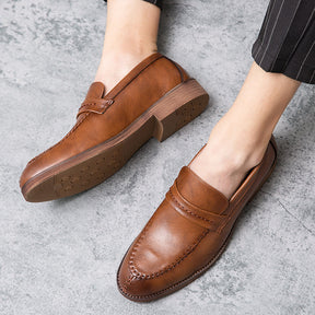 Mocassim de Couro Masculino Sarri marrom