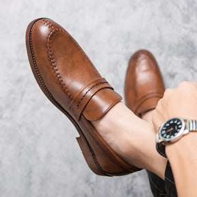 Mocassim de Couro Masculino Sarri marrom