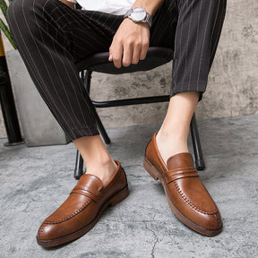 Mocassim de Couro Masculino Sarri marrom
