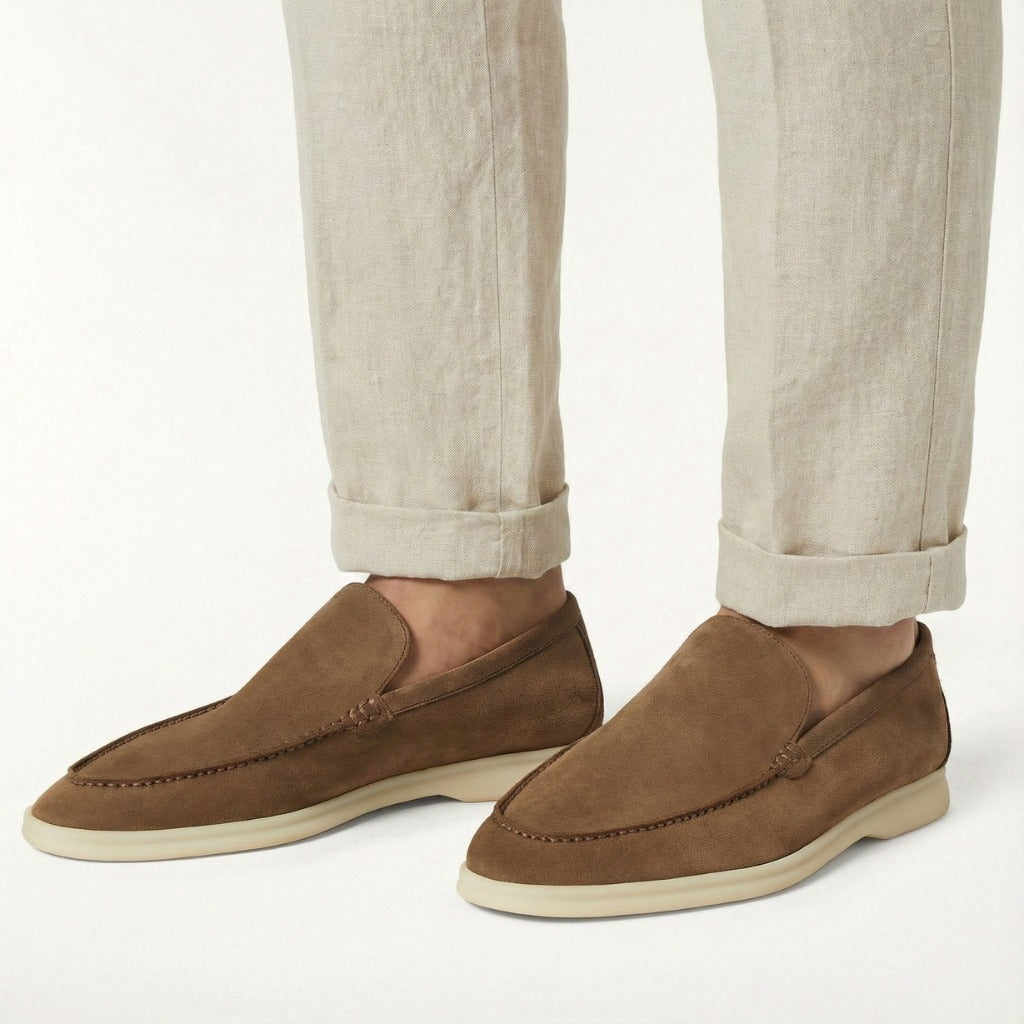 Loro Piana Men’s Suede Loafer – Summer Walk