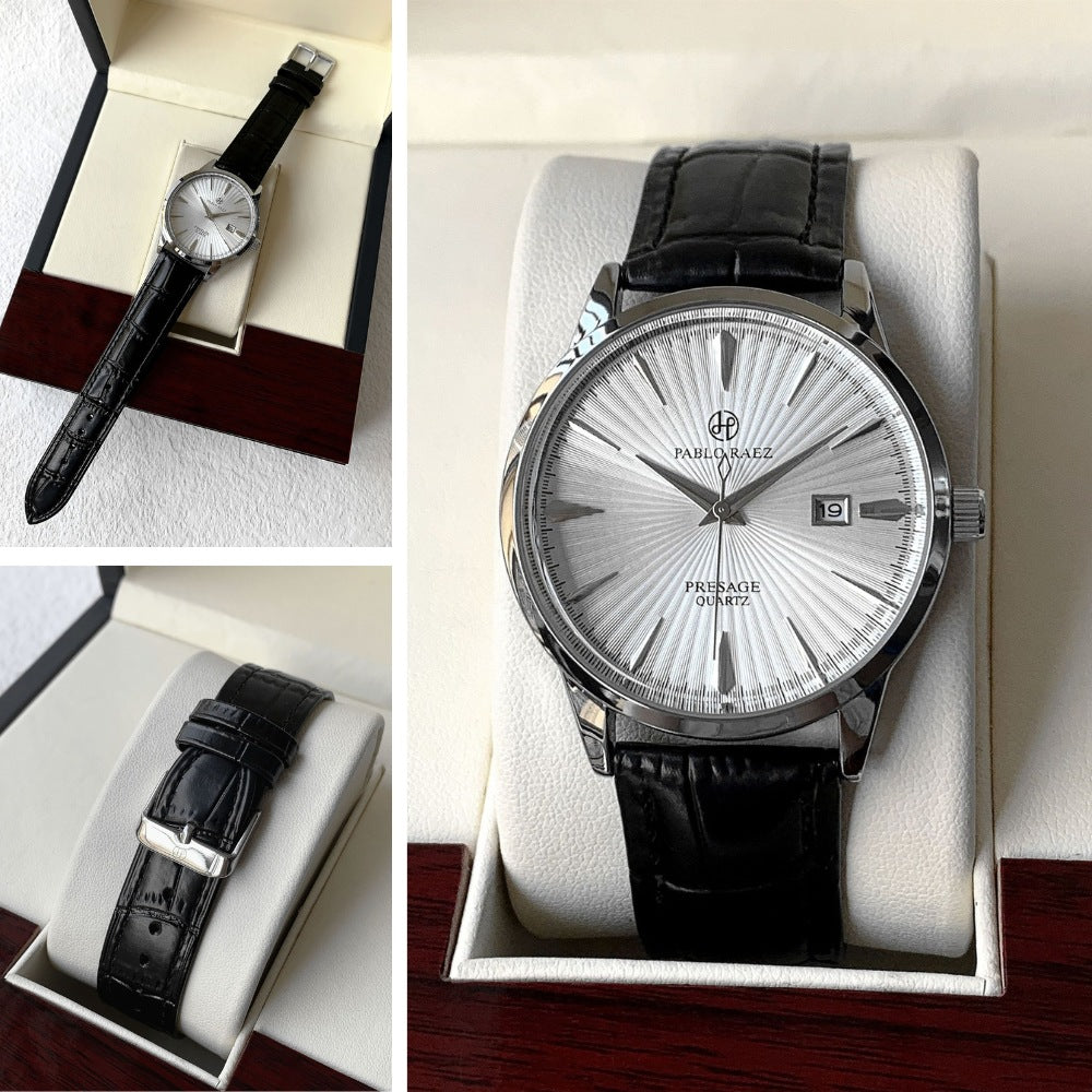 Pablo Raez Genuine Leather Watch