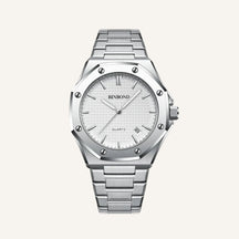 Relogio Masculino Prata Blind Civano fundo branco