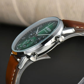 Relogio Masculino Zeppelin Verde Cronografo