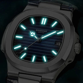 Relogio de Couro Preto Luxe Civano 