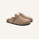 Sandalia Clog de Camurça Portofino caqui