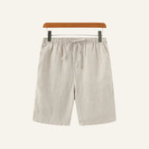 Short Masculino de Linho Old Money Milford Bege 