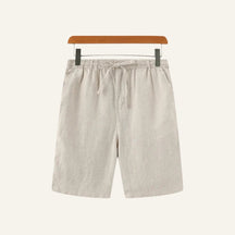Short Masculino de Linho Old Money Milford Bege 