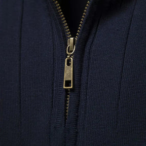 Sueter Masculino Gola Alta com Ziper Verri azul marinho