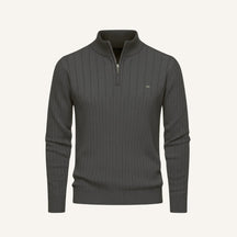 Sueter Masculino Gola Alta com Ziper Verri cinza