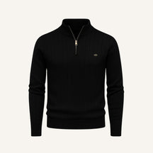 Sueter Masculino Gola Alta com Ziper Verri preto
