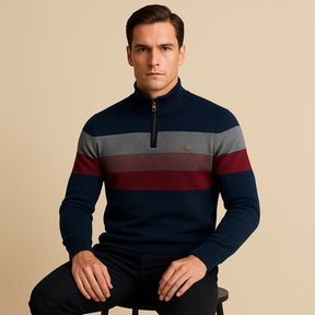 Sueter Masculino Meio Ziper Pesson Avelin Azul Marinho