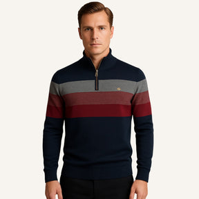 Sueter Masculino Meio Ziper Pesson Avelin Azul Marinho