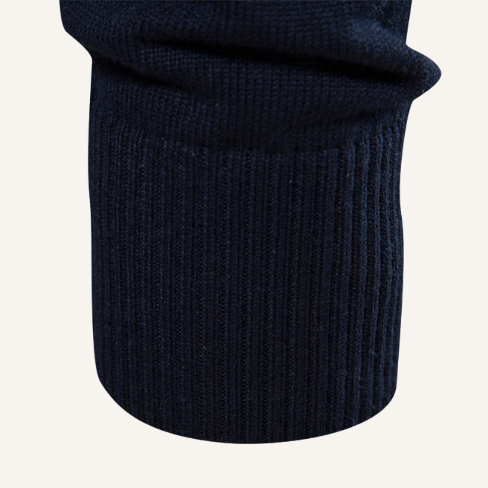 Sueter Masculino Meio Ziper Pesson Avelin Azul Marinho