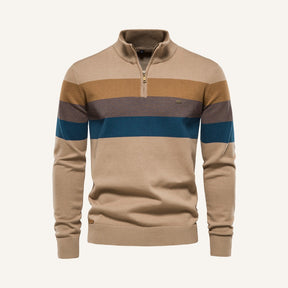 Sueter Masculino Meio Ziper Pesson Avelin Bege