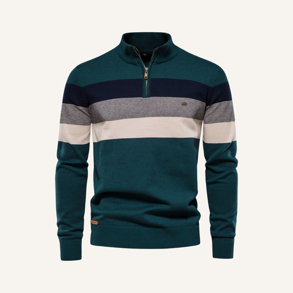 Sueter Masculino Meio Ziper Pesson Avelin Verde