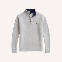 Suéter Masculino Meio Zíper Pesson Signature Cinza