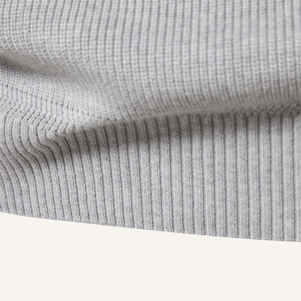 Suéter Masculino Meio Zíper Pesson Signature Cinza