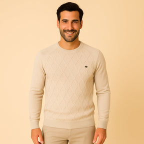 Suéter Masculino Pesson Classic Bege