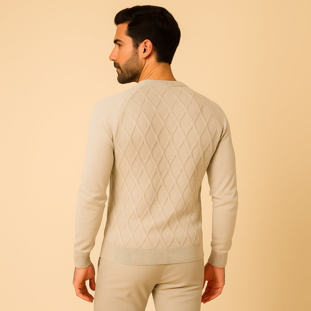 Suéter Masculino Pesson Classic Bege