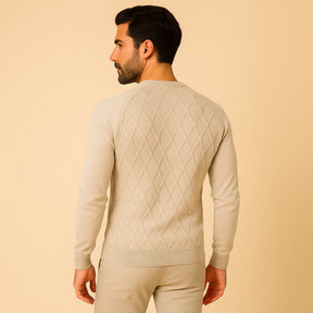 Suéter Masculino Pesson Classic Bege