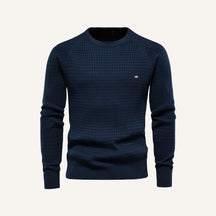 Sueter Masculino Pesson Nollan Texturizado Azul Marinho