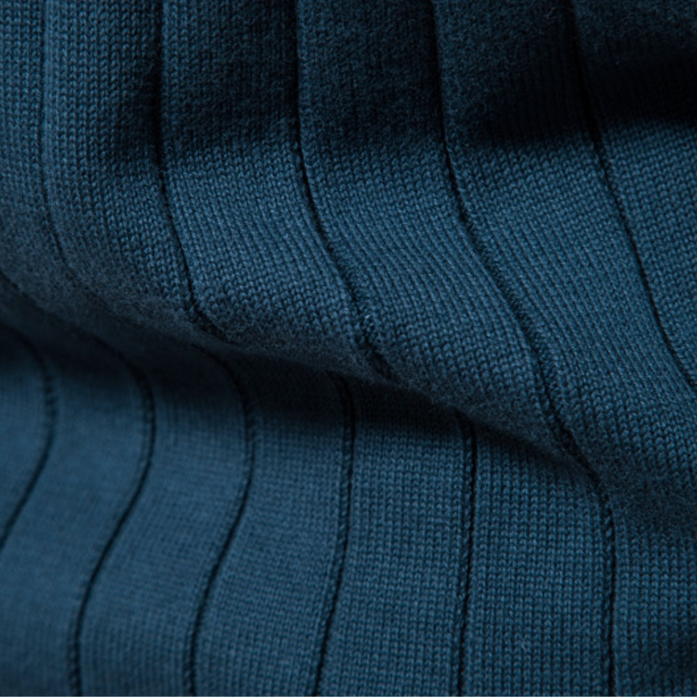 Sueter Masculino com Ziper Pesson Arno Azul Ciano